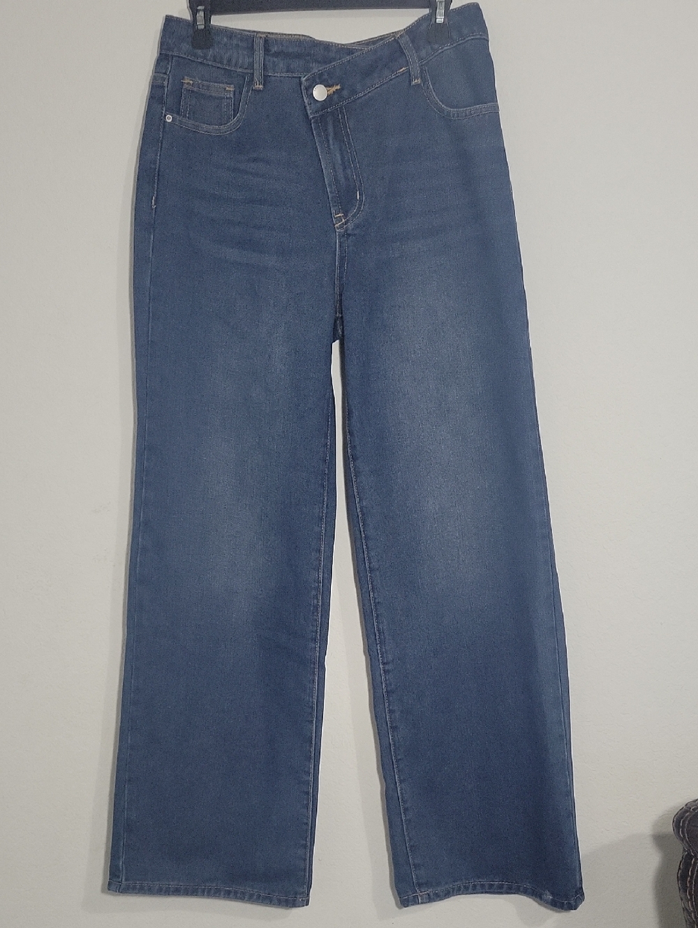 Cider Wide-Leg Jeans in Medium Blue New Size M - Picture 2 of 14